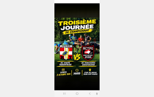 3ème match à domicile samedi 3 octobre 14h